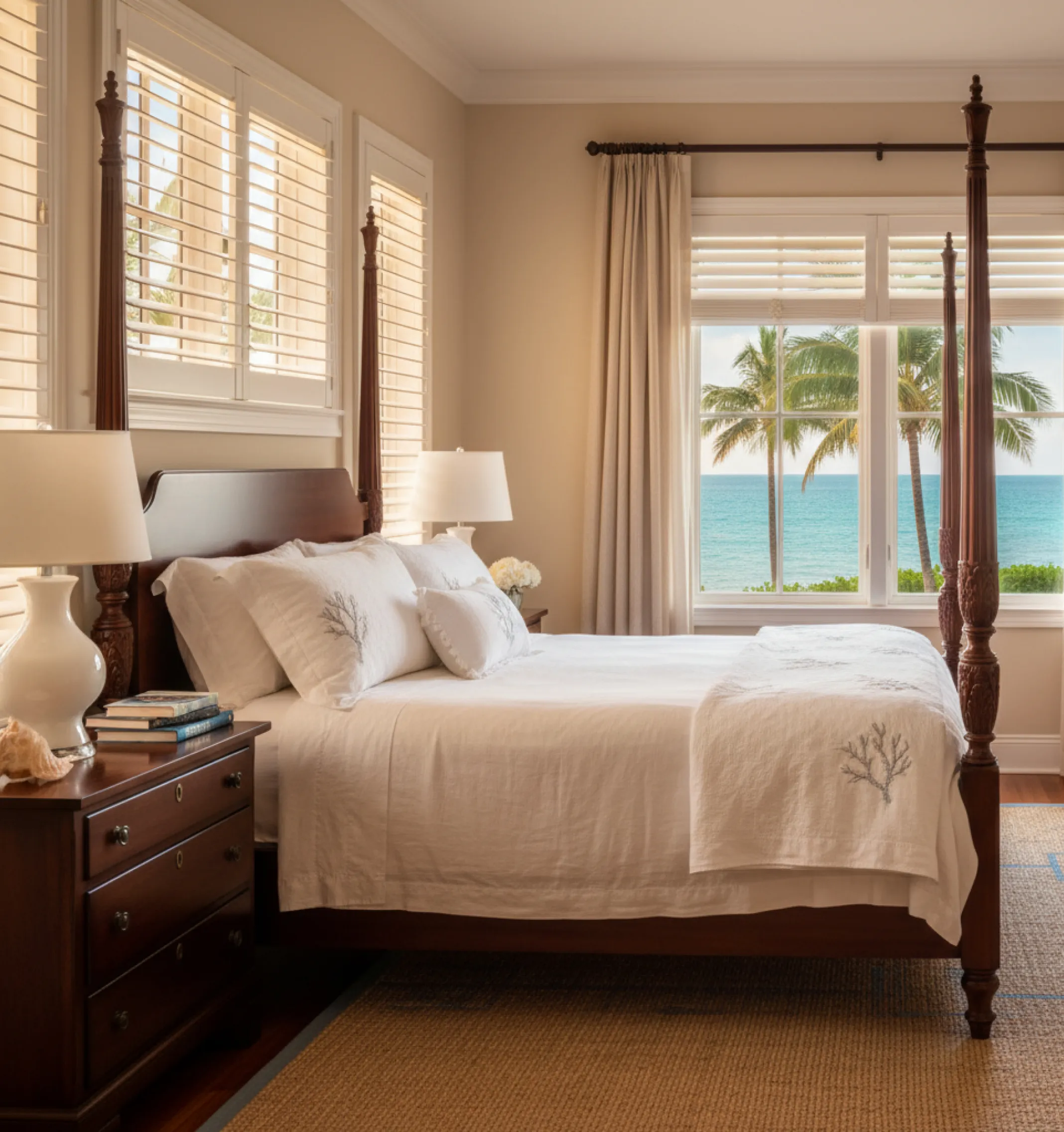 blinds-traditional-bedroom-four-poster-ocean-palms@4x
